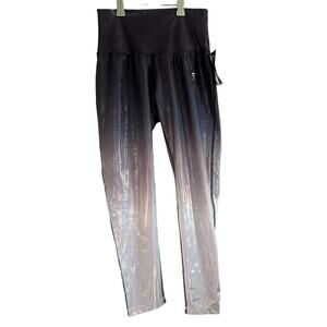 STYLE REFORM Iridescent Ombre Shimmer Crop Leggings - Small - NWT